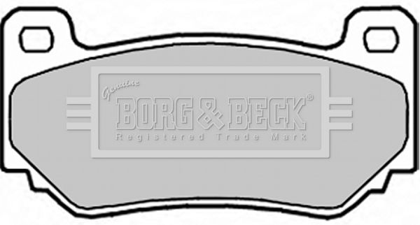 BORG & BECK stabdžių trinkelių rinkinys, diskinis stabdys BBP1940